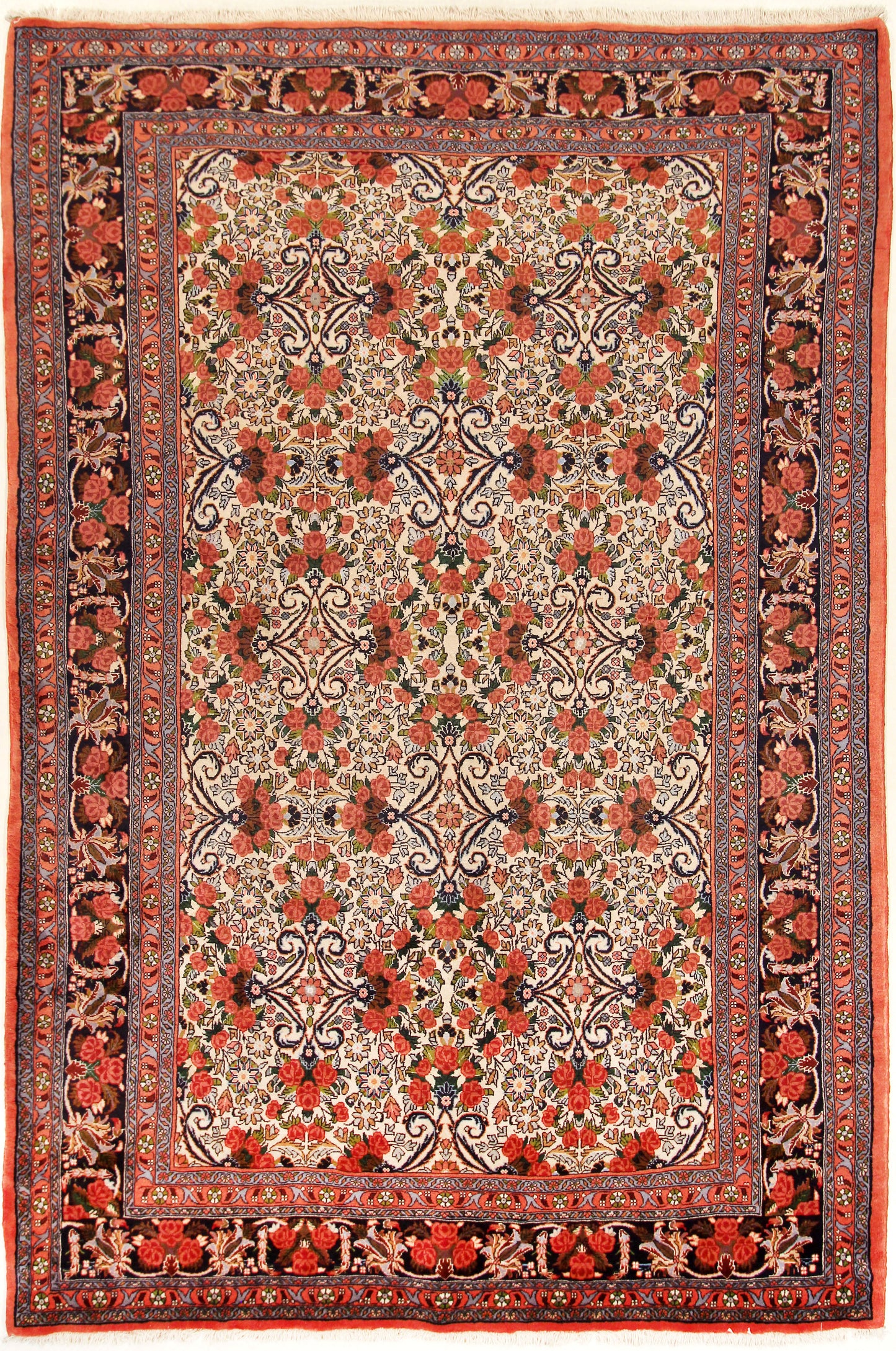 Bidjar Rosenmuster - Teppiche Rahvar