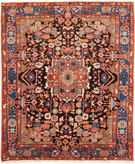 Nahawand Perserteppich Blau und Schwarz - Teppiche Rahvar