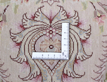 Täbriz 60 Raj Rund mit Seide