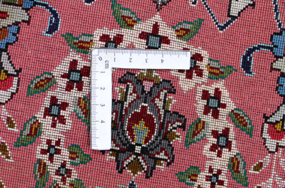 Täbriz 50 Raj oval mit Seide