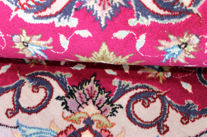 Täbriz 50 Raj rund mit Seide